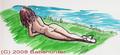 Toon babe at Water