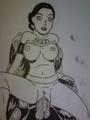 Padme Amidala erotic drawing 2