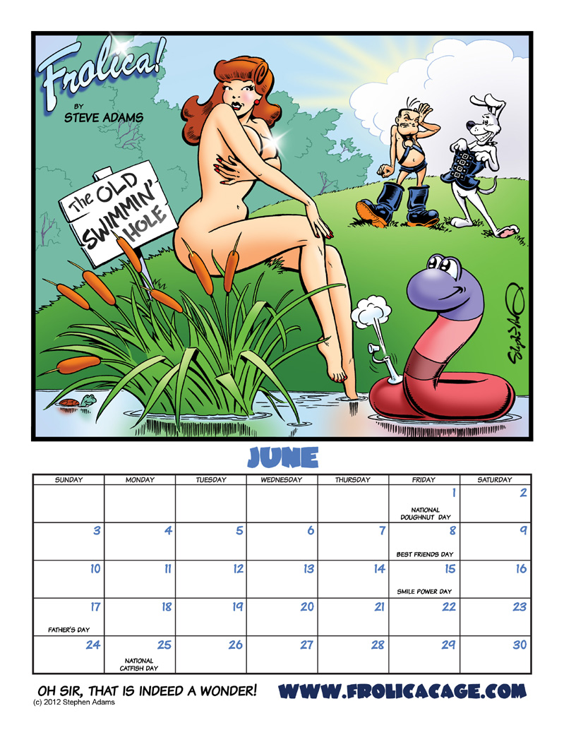 Frolica pin-up calendar June 2012