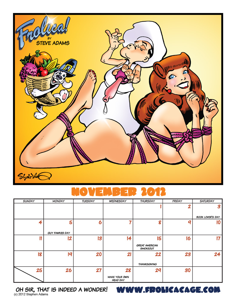 Frolica pin-up calendar November 2012