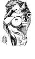 pointy boobs abd a pointing gun