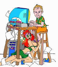 Andy at the desk