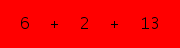 enter the sum of these 3 numbers