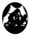 Old erotic silhoutte 2