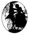 Vitage erotic silhoutte 3