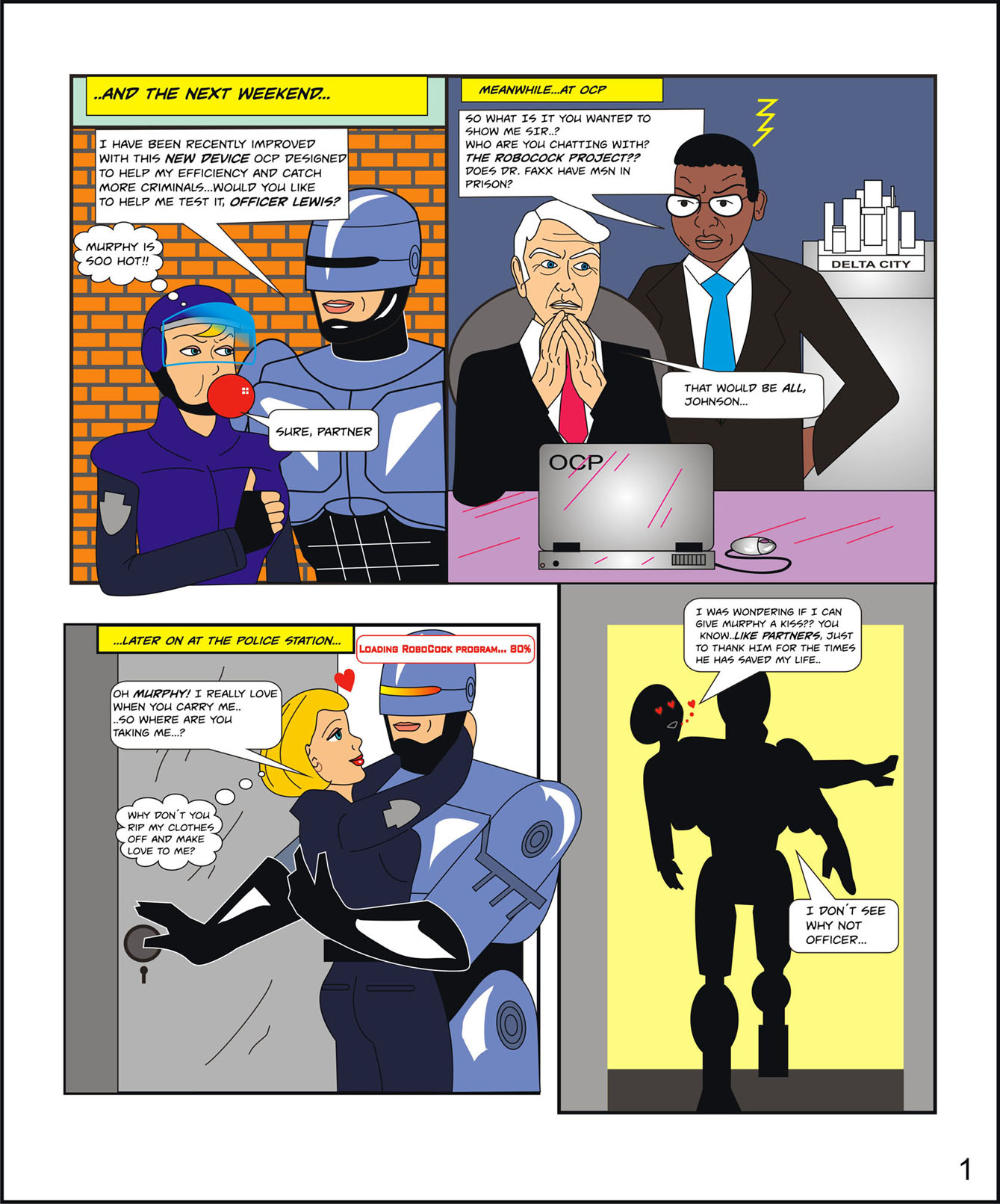Robosex comics - Page 1