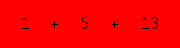 enter the sum of these 3 numbers