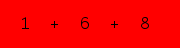 enter the sum of these 3 numbers