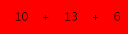 enter the sum of these 3 numbers