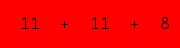 enter the sum of these 3 numbers