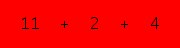enter the sum of these 3 numbers