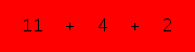 enter the sum of these 3 numbers