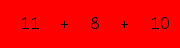 enter the sum of these 3 numbers