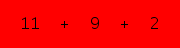 enter the sum of these 3 numbers