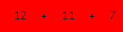 enter the sum of these 3 numbers