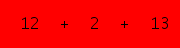 enter the sum of these 3 numbers
