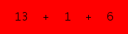 enter the sum of these 3 numbers
