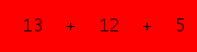 enter the sum of these 3 numbers