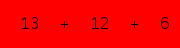 enter the sum of these 3 numbers