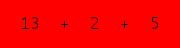 enter the sum of these 3 numbers