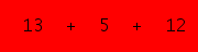 enter the sum of these 3 numbers