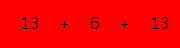 enter the sum of these 3 numbers