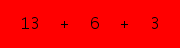 enter the sum of these 3 numbers