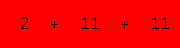 enter the sum of these 3 numbers