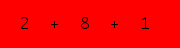 enter the sum of these 3 numbers