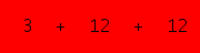 enter the sum of these 3 numbers