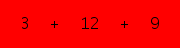 enter the sum of these 3 numbers