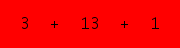 enter the sum of these 3 numbers