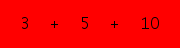 enter the sum of these 3 numbers