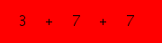 enter the sum of these 3 numbers