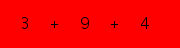 enter the sum of these 3 numbers