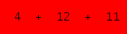 enter the sum of these 3 numbers