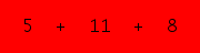 enter the sum of these 3 numbers