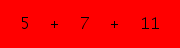 enter the sum of these 3 numbers