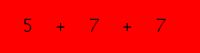 enter the sum of these 3 numbers