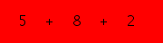 enter the sum of these 3 numbers