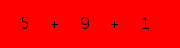 enter the sum of these 3 numbers