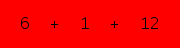 enter the sum of these 3 numbers