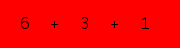 enter the sum of these 3 numbers