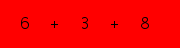 enter the sum of these 3 numbers