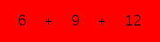 enter the sum of these 3 numbers