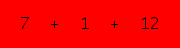 enter the sum of these 3 numbers