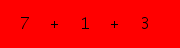 enter the sum of these 3 numbers