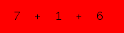 enter the sum of these 3 numbers