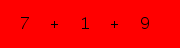 enter the sum of these 3 numbers