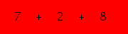 enter the sum of these 3 numbers
